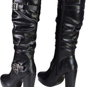 Milwaukee Leather Boots Women's Tall Platform Fashion Boots Size 7 NIB